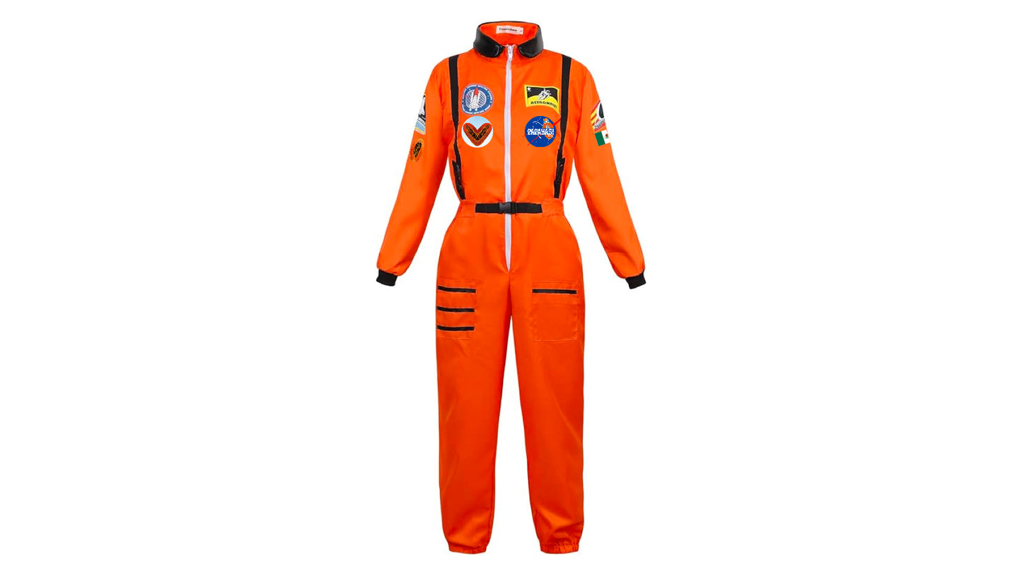 ASTRONAUT SUIT ORANGE - PAPAYAS TO THE MOON
