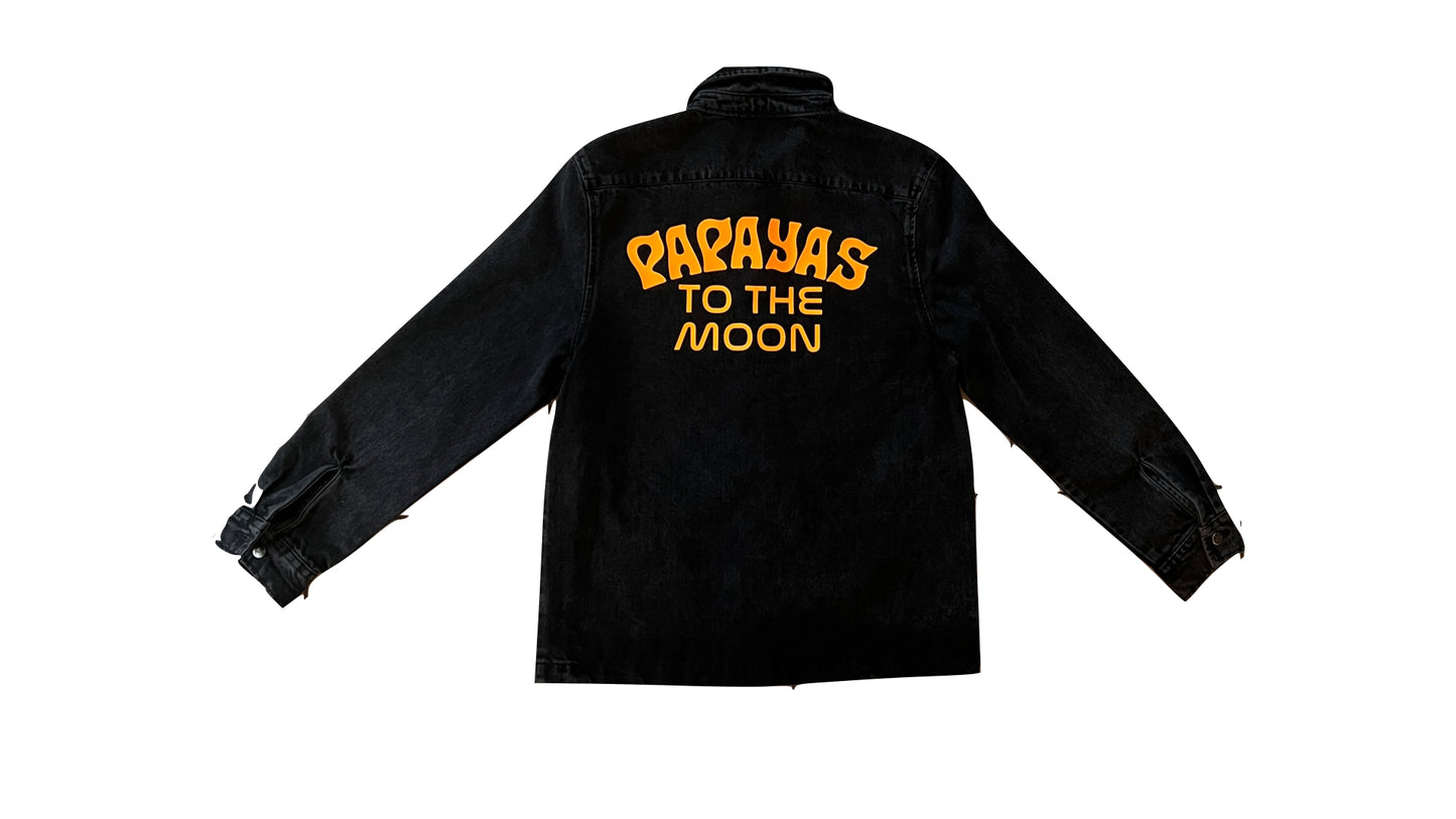 PAPAYAS TO THE MOON DENIM JACKET