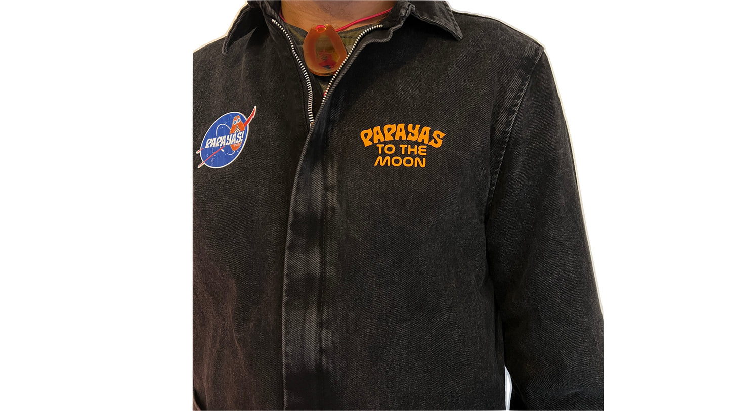 PAPAYAS TO THE MOON DENIM JACKET